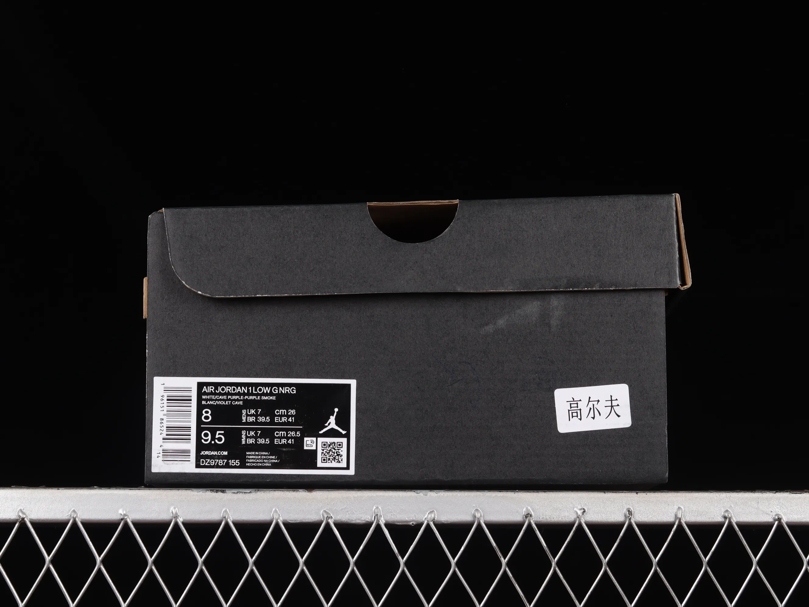 All categories Air Jordan Jordan series basketball shoes Air Jordan 1 Low G version pure original Air Jordan 1 Low Golf "Purple Smoke" AJ1 Joe 1 new golf version smoke white purple DZ9787-155